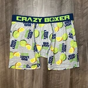 Bud Light Lemon Lime Seltzer Crazy Boxer Boxer Brief - Large